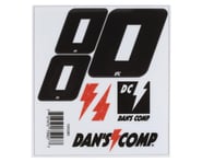 Dan's Comp BMX Numbers (Black) (2" x 2, 3" x 1) | product-related